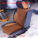 Bọc ghế da thật công nghiệp Mazda BT50 | Màu ghi chì + da bò